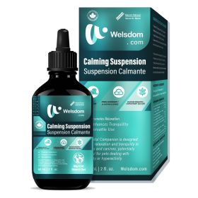 Welsdom Pets Calming Comfort Drops - 60mL | Natural Relaxation Supplement for Cats & Dogs | Reduces Anxiety & Stress | Supports Mental Well-Being