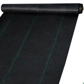 VEVOR Weed Control Fabric 6ft x 300ft - Geo Textile Fabric Heavy Duty - Woven Ground Cover for Commercial Greenhouse, Yard